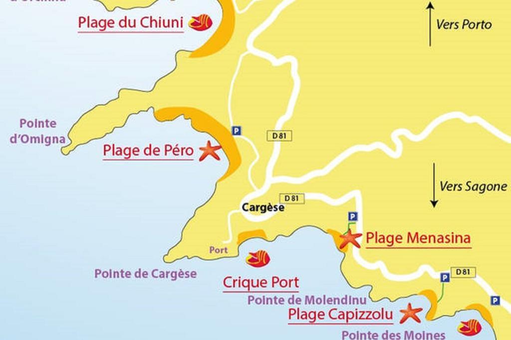 הוילה Cargèse Ferme De Chiuni מראה חיצוני תמונה